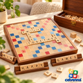 Wooden Family Word Tile Game Set