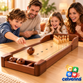 Wooden Tabletop Bowling Game Set