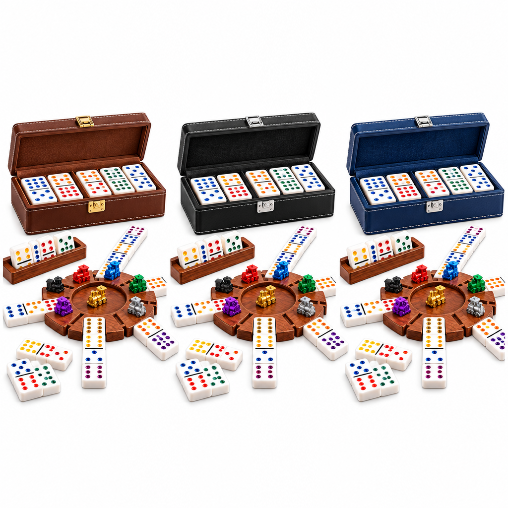Deluxe Mexican Train Domino Set product view