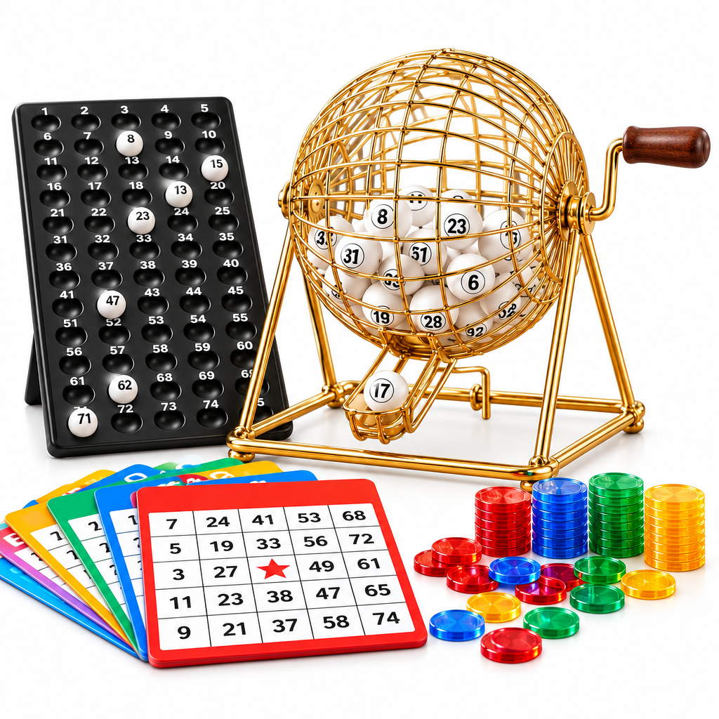 Classic Family Bingo Cage Set