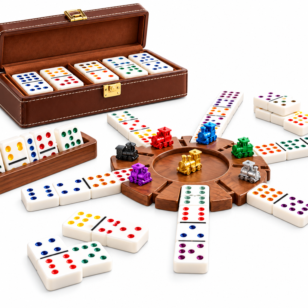 Deluxe Mexican Train Domino Set additional view