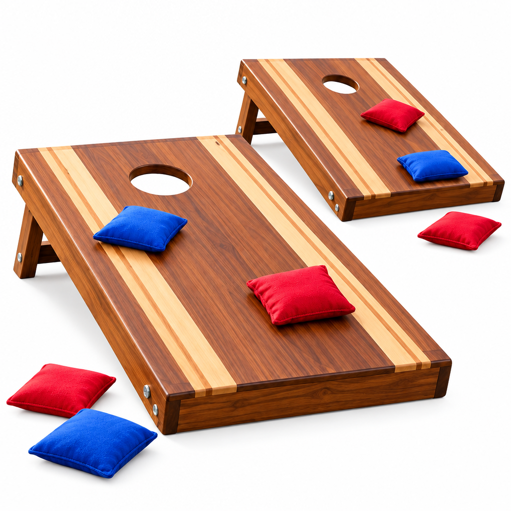 Premium Wooden Cornhole Toss Set product view