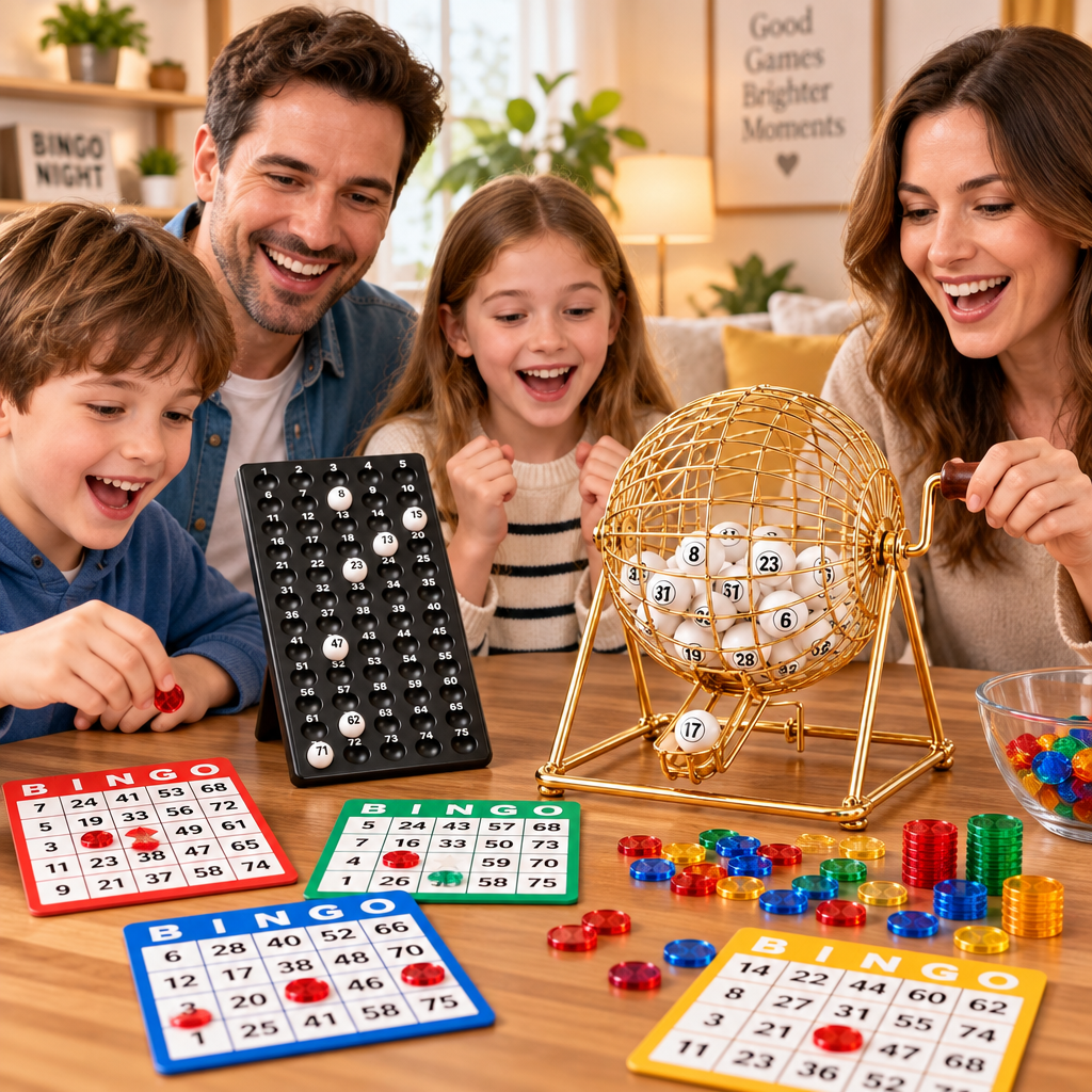 Classic Family Bingo Cage Set